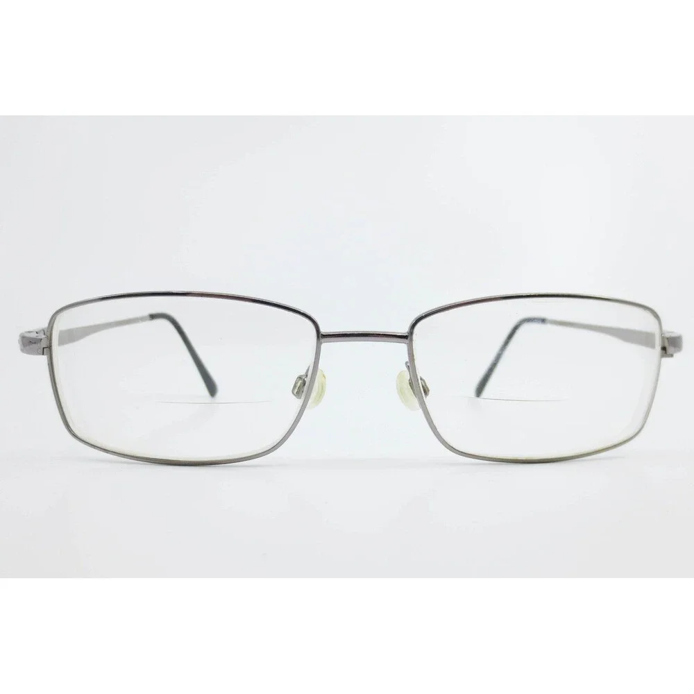 Traditions SJO 07 Gunmetal Rectangular Metal Eyeglass Frames 57-18-145